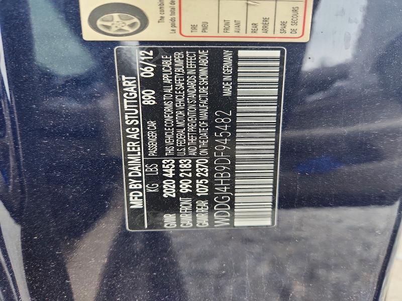 58988216 :رقم المزاد ، WDDGJ4HB9DF945482 vin ، 2013 Mercedes-benz C مزاد بيع