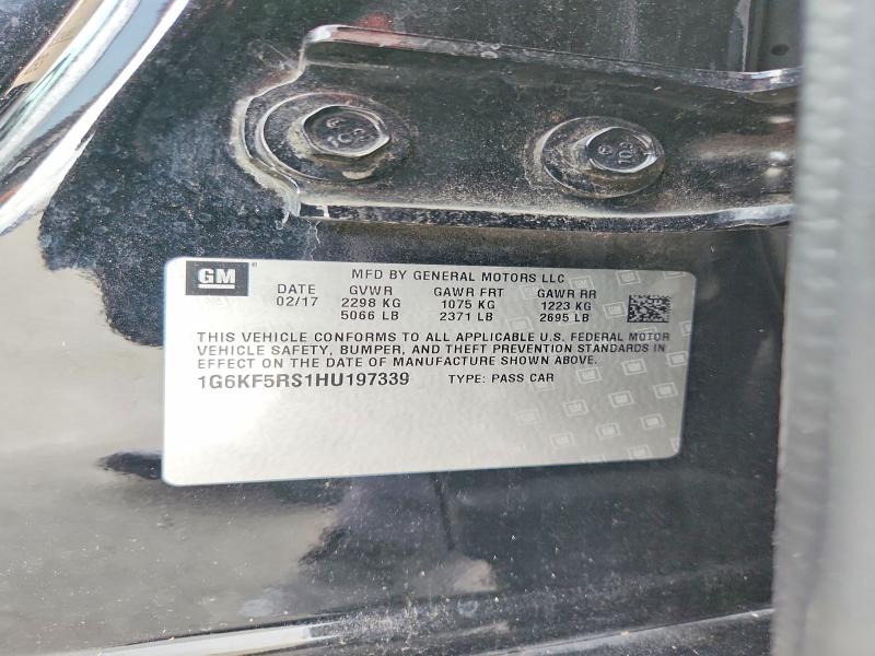 Продажа на аукционе авто 2017 Cadillac Ct6, vin: 1G6KF5RS1HU197339, номер лота: 56117066