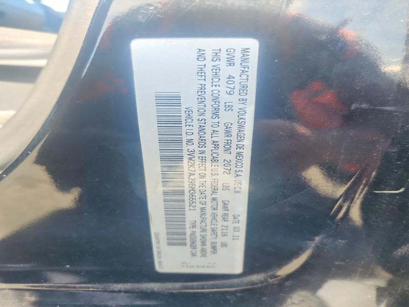 Aukcja sprzedaży 2011 Volkswagen Jetta, vin: 3VW2K7AJ9BM365521, numer aukcji: 55652166