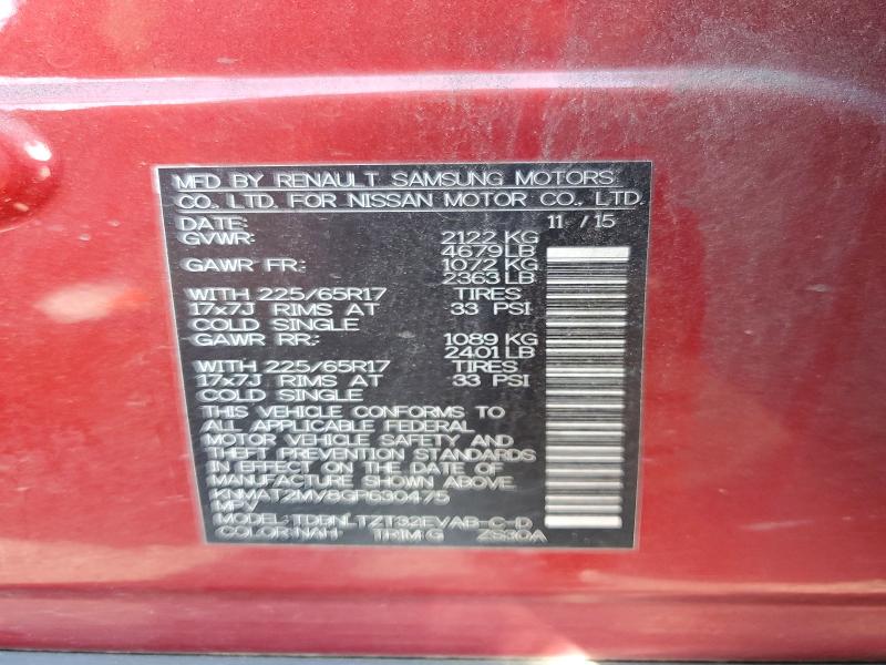Продаж на аукціоні авто 2016 Nissan Rogue, vin: KNMAT2MV8GP630475, номер лоту: 57255506