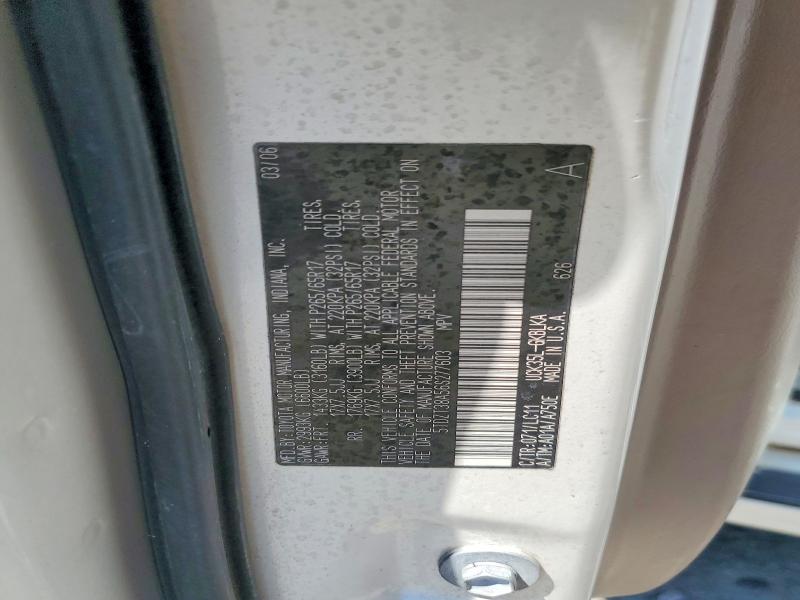 2006 Toyota Sequoia მანქანა იყიდება აუქციონზე, vin: 5TDZT38A56S277603, აუქციონის ნომერი: 56325596