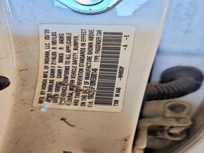 Продаж на аукціоні авто 2021 Honda Insight, vin: 19XZE4F18ME000146, номер лоту: 56539096