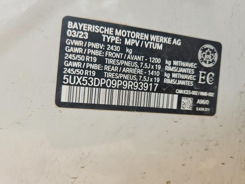 Продажа на аукционе авто 2023 Bmw X3, vin: 5UX53DP09P9R93917, номер лота: 58202426