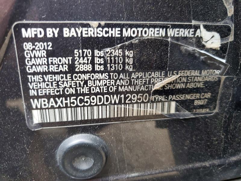 Продажа на аукционе авто 2013 Bmw 528, vin: WBAXH5C59DDW12950, номер лота: 56457726
