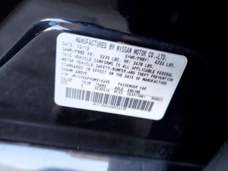 Aukcja sprzedaży 2013 Infiniti G37 Sedan, vin: JN1CV6AP4DM714275, numer aukcji: 55801646