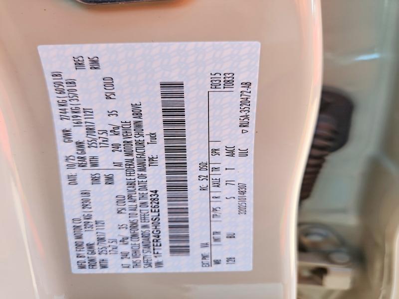 56102846 :رقم المزاد ، 1FTER4GH0SLE62834 vin ، 2025 Ford Ranger مزاد بيع