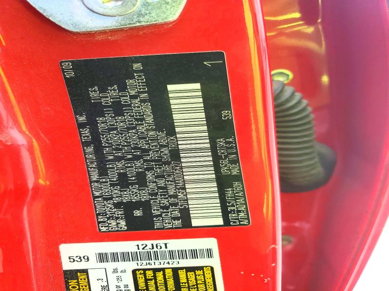 Aukcja sprzedaży 2010 Toyota Tundra, vin: 5TFUM5F14AX006427, numer aukcji: 56169666