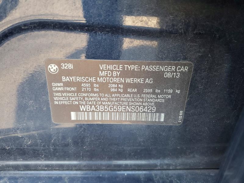 Продажа на аукционе авто 2014 Bmw 328, vin: WBA3B5G59ENS06429, номер лота: 56717236