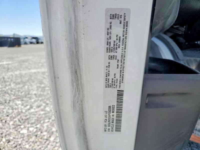 59529796 :رقم المزاد ، 3C6LRVDG6PE502205 vin ، 2023 Ram Promaster 1500 مزاد بيع