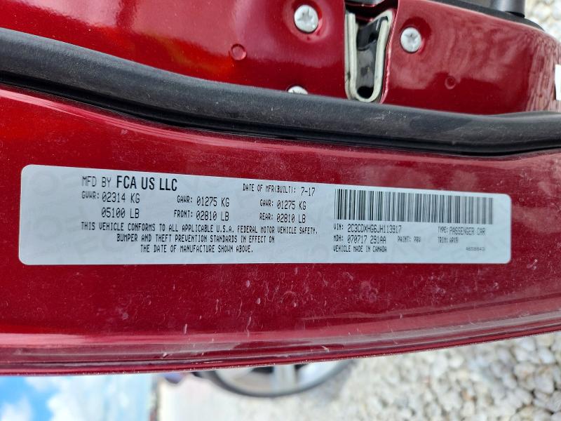 56538286 :رقم المزاد ، 2C3CDXHG6JH113917 vin ، 2018 Dodge Charger مزاد بيع