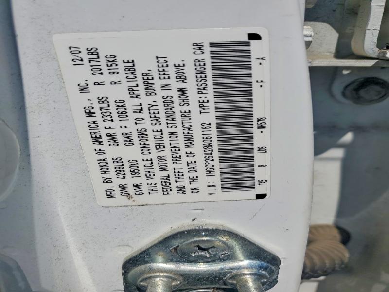 Продажа на аукционе авто 2008 Honda Accord, vin: 1HGCP26428A061162, номер лота: 57213226