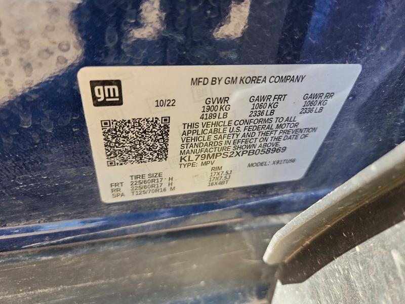 Продаж на аукціоні авто 2023 Chevrolet Trailblazer, vin: KL79MPS2XPB058969, номер лоту: 58018986
