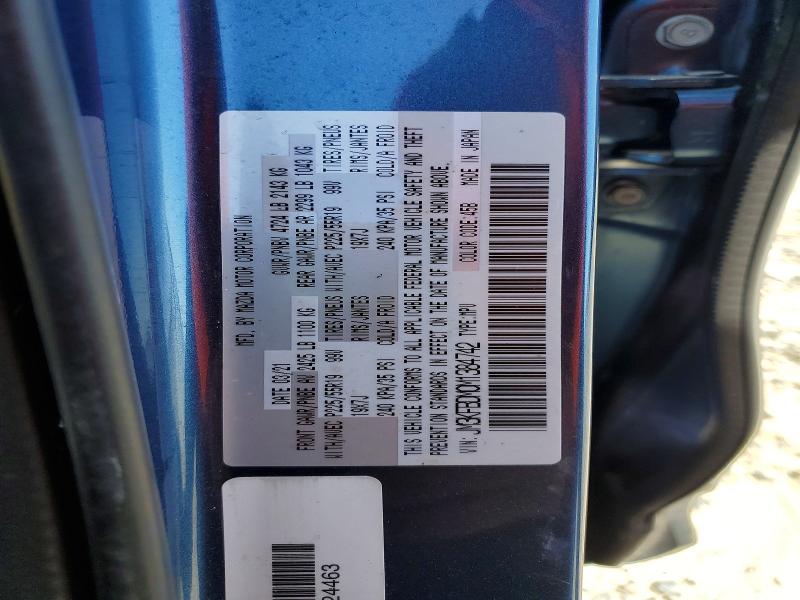 Продажа на аукционе авто 2021 Mazda Cx-5, vin: JM3KFBDM0M1384742, номер лота: 57989656