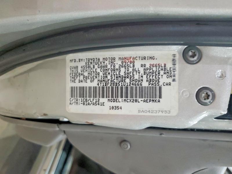 Продаж на аукціоні авто 2001 Toyota Avalon, vin: 4T1BF28B51U124666, номер лоту: 56825596