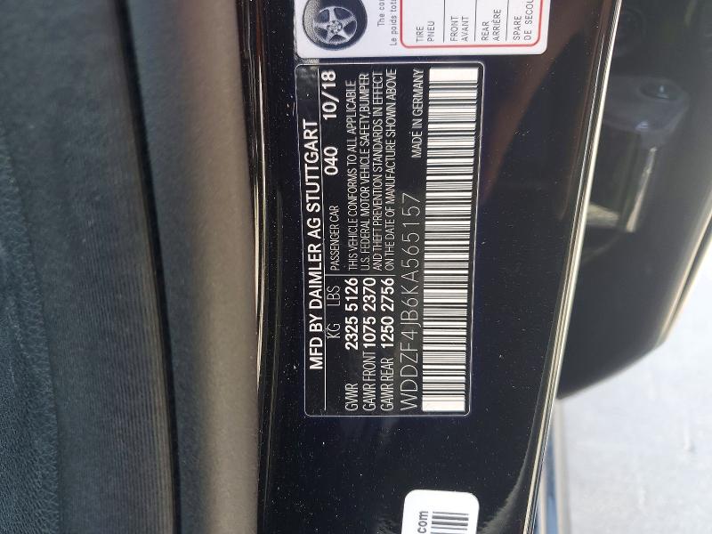 Продаж на аукціоні авто 2019 Mercedes-benz E, vin: WDDZF4JB6KA565157, номер лоту: 56976766