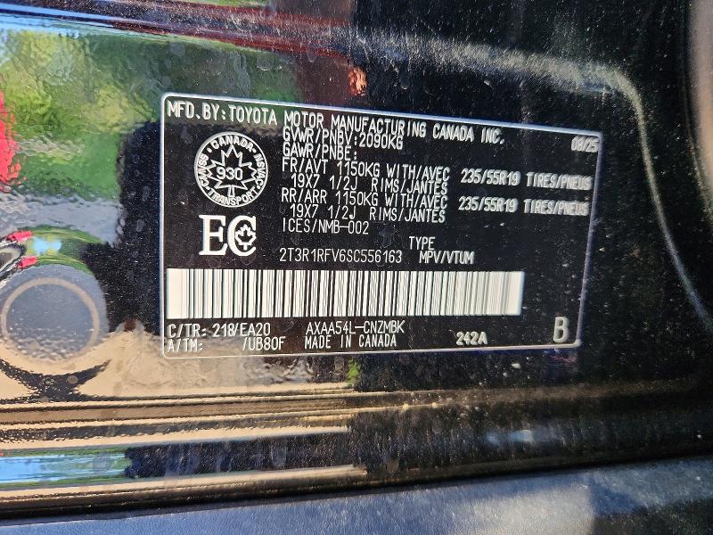 Продажа на аукционе авто 2025 Toyota Rav4, vin: 2T3R1RFV6SC556163, номер лота: 58511186