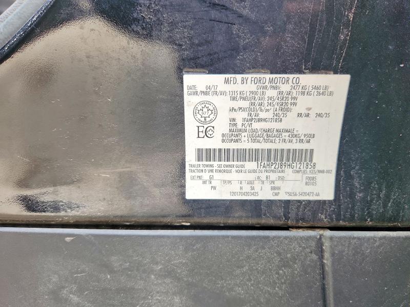 Продаж на аукціоні авто 2017 Ford Taurus, vin: 1FAHP2J89HG121858, номер лоту: 59001596