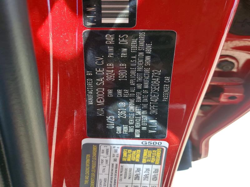 Auction sale of the 2025 Kia K4, vin: 3KPFT4DE7SE084732, lot number: 58798906