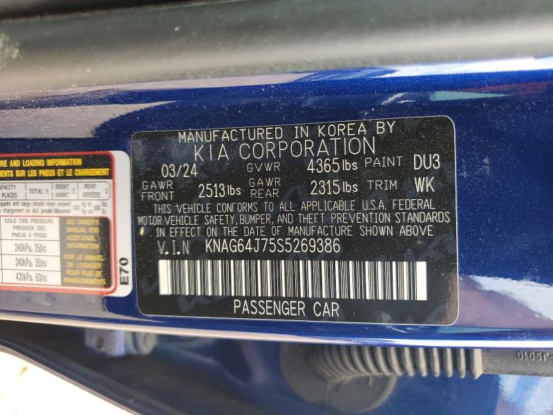 Продаж на аукціоні авто 2025 Kia K5, vin: KNAG64J75S5269386, номер лоту: 53448366