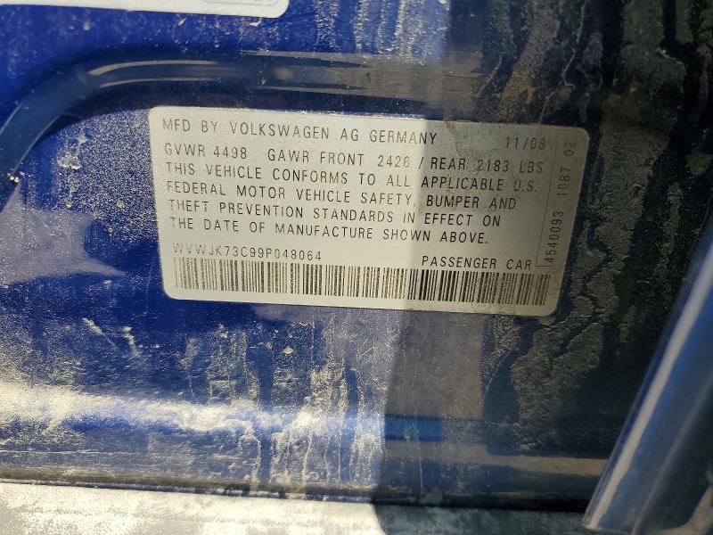 Aukcja sprzedaży 2009 Volkswagen Passat, vin: WVWJK73C99P048064, numer aukcji: 56935846
