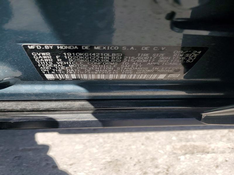 73345695 :رقم المزاد ، 3CZRZ1H73SM720245 vin ، 2025 Honda Hr-v مزاد بيع
