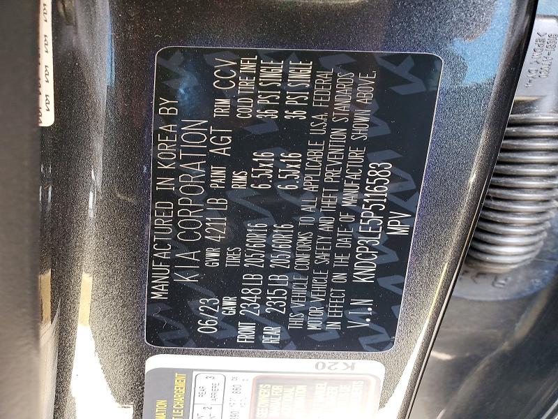 Aukcja sprzedaży 2023 Kia Niro, vin: KNDCP3LE5P5116583, numer aukcji: 58319996