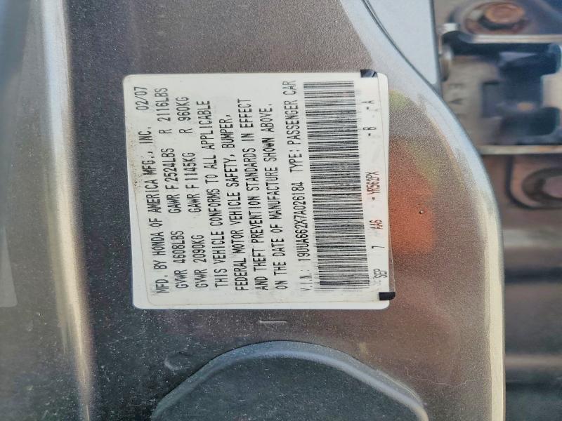 2007 Acura Tl მანქანა იყიდება აუქციონზე, vin: 19UUA662X7A026184, აუქციონის ნომერი: 56306016
