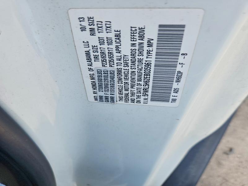 2014 Honda Odyssey მანქანა იყიდება აუქციონზე, vin: 5FNRL5H62EB035961, აუქციონის ნომერი: 55451476