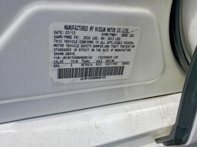 Продажа на аукционе авто 2014 Infiniti Q50, vin: JN1BV7AR8EM689160, номер лота: 55583306