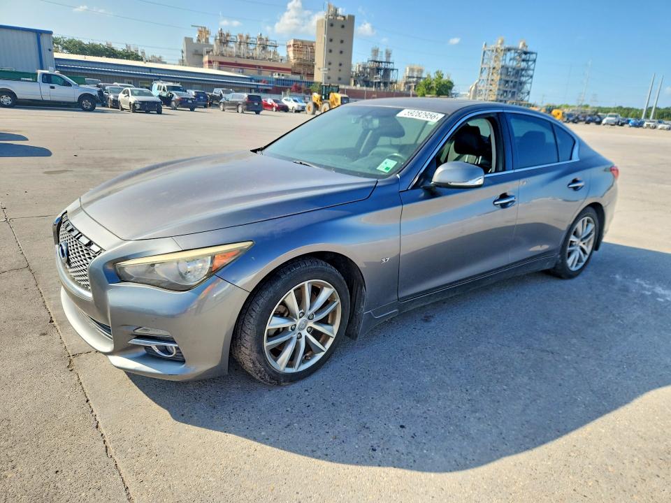 59282956 :رقم المزاد ، JN1BV7AP2FM332525 vin ، 2015 Infiniti Q50 مزاد بيع