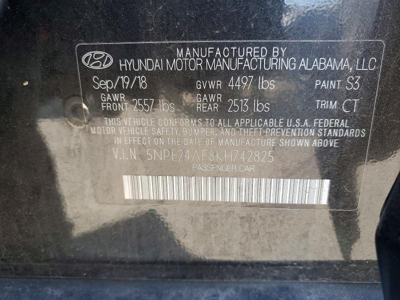 Продажа на аукционе авто 2019 Hyundai Sonata, vin: 5NPE24AF8KH742825, номер лота: 57271906