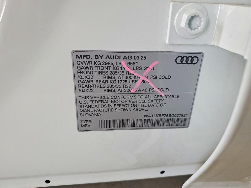 Продажа на аукционе авто 2025 Audi Q7, vin: WA1LVBF76SD027921, номер лота: 56143926