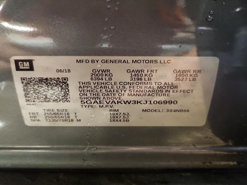 Продажа на аукционе авто 2019 Buick Enclave, vin: 5GAEVAKW3KJ106990, номер лота: 56486226
