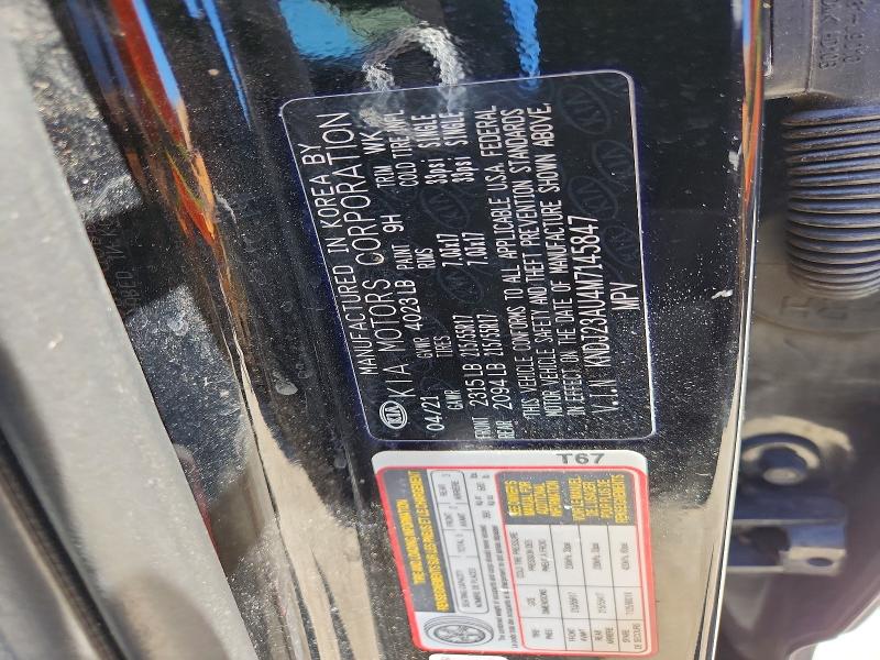 57997726 :رقم المزاد ، KNDJ23AU4M7145847 vin ، 2021 Kia Soul مزاد بيع