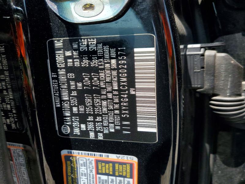 Продажа на аукционе авто 2021 Kia Sorento, vin: 5XYRG4LCXMG029571, номер лота: 58814546