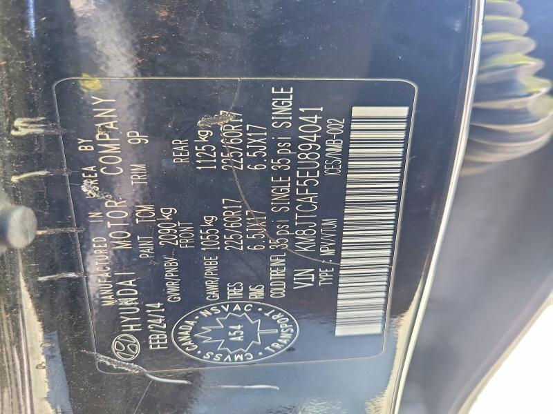 Продаж на аукціоні авто 2014 Hyundai Tucson, vin: KM8JTCAF5EU894041, номер лоту: 53729336