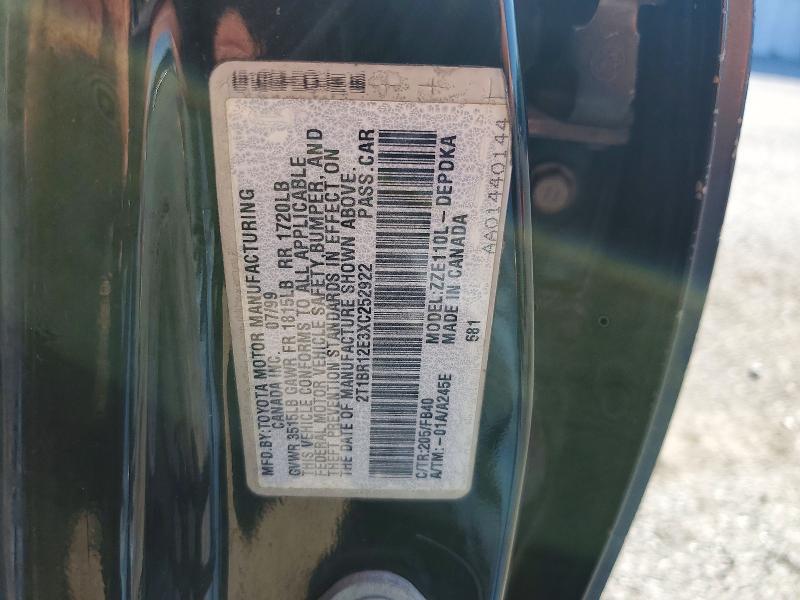 Продажа на аукционе авто 1999 Toyota Corolla, vin: 2T1BR12E3XC252922, номер лота: 56156496