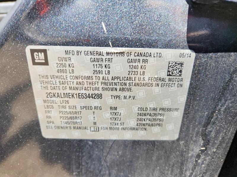 Продаж на аукціоні авто 2014 Gmc Terrain, vin: 2GKALMEK1E6344288, номер лоту: 57227926