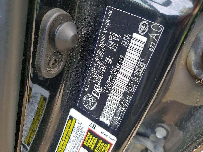 2010 Toyota Matrix მანქანა იყიდება აუქციონზე, vin: 2T1KU4EE6AC265148, აუქციონის ნომერი: 49728726