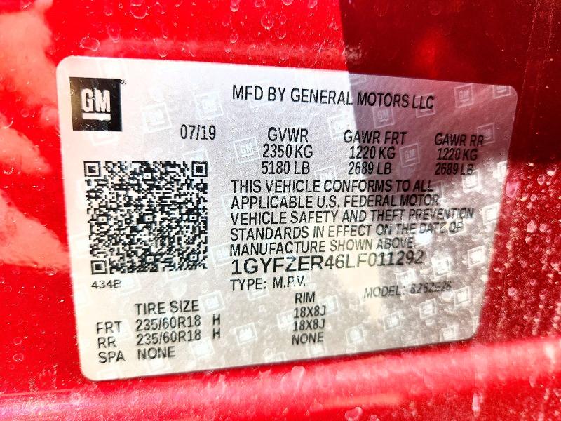 Aukcja sprzedaży 2020 Cadillac Xt4, vin: 1GYFZER46LF011292, numer aukcji: 57779986