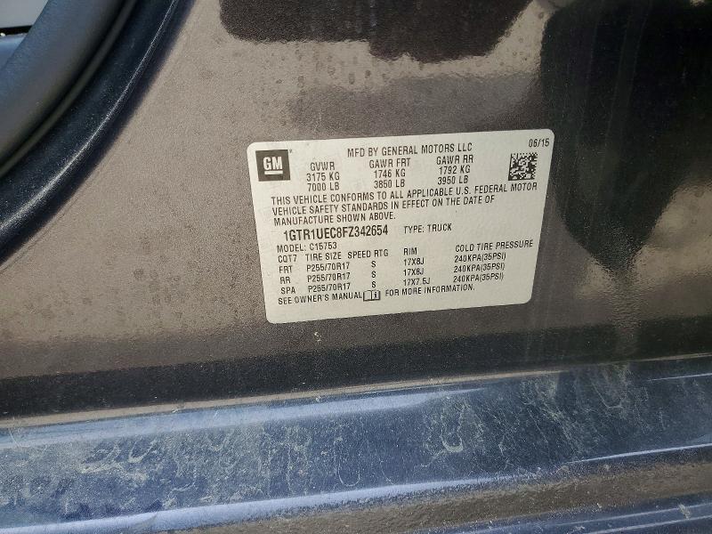 Aukcja sprzedaży 2015 Gmc Sierra, vin: 1GTR1UEC8FZ342654, numer aukcji: 56669426