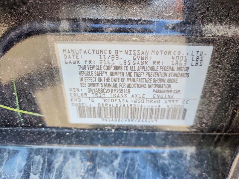 57192486 :رقم المزاد ، 3N1AB8CVXRY255149 vin ، 2024 Nissan Sentra مزاد بيع