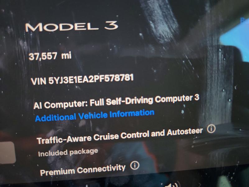 Продажа на аукционе авто 2023 Tesla Model 3, vin: 5YJ3E1EA2PF578781, номер лота: 56177256