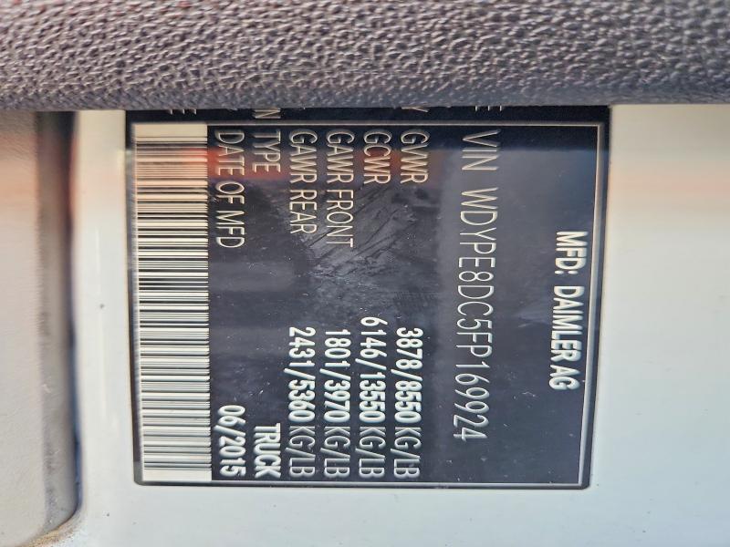 Продаж на аукціоні авто 2015 Freightliner Sprinter, vin: WDYPE8DC5FP169924, номер лоту: 57441026