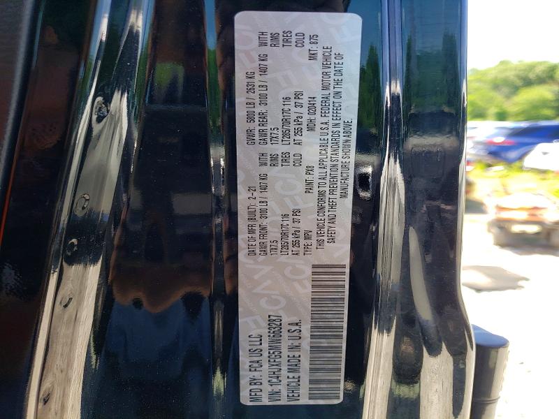 Продаж на аукціоні авто 2021 Jeep Wrangler Unlimited, vin: 1C4HJXFG5MW663287, номер лоту: 56613406