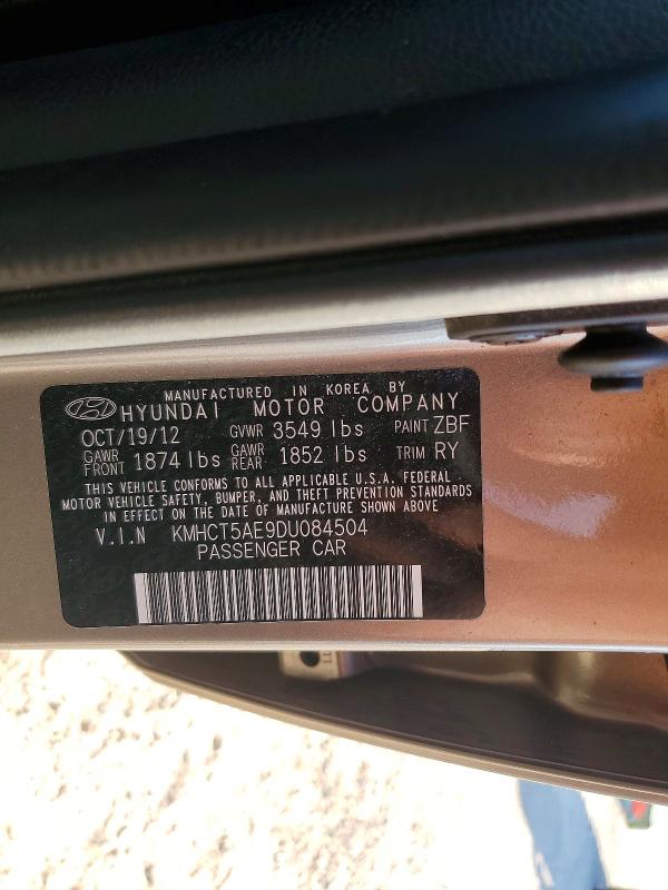 2013 Hyundai Accent მანქანა იყიდება აუქციონზე, vin: KMHCT5AE9DU084504, აუქციონის ნომერი: 55839676