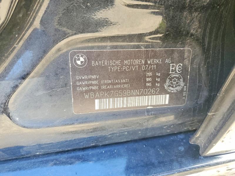 Продаж на аукціоні авто 2011 Bmw 328, vin: WBAPK7G59BNN70262, номер лоту: 55946506