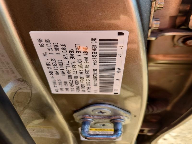 Продаж на аукціоні авто 2009 Honda Accord, vin: 1HGCP264X9A010204, номер лоту: 57522016