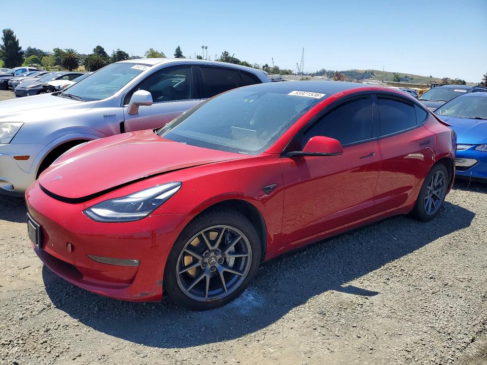 2021 Tesla Model 3 მანქანა იყიდება აუქციონზე, vin: 5YJ3E1EB4MF875460, აუქციონის ნომერი: 55921536