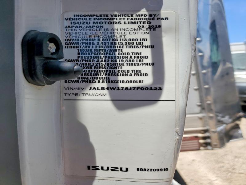 2018 Isuzu Npr მანქანა იყიდება აუქციონზე, vin: JALB4W178J7F00123, აუქციონის ნომერი: 68283076